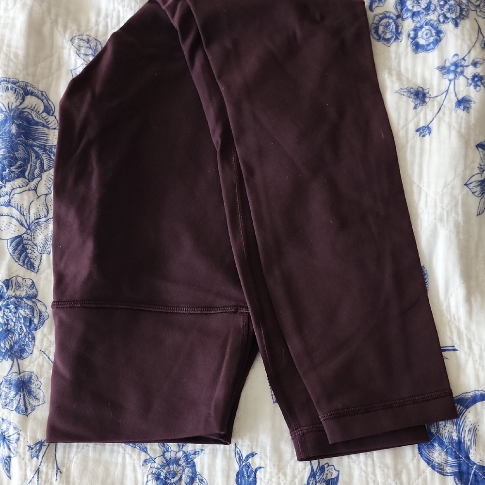 lululemon Black Cherry Wunder Under Hi Rise 25" Luon Plum Leggings